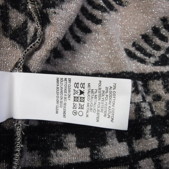 *Lucky Brand Black Geometric on Shiny Beige Top* - Picture 8 of 8